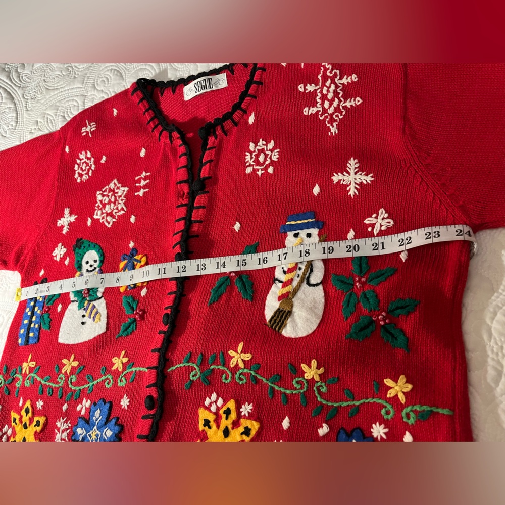 Vintage REALLY UGLY Christmas Sweater, Size XL - Picture 6 of 9